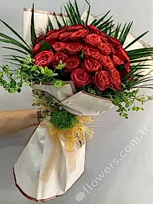 Authentic Love 21 Red Rose Bouquet
