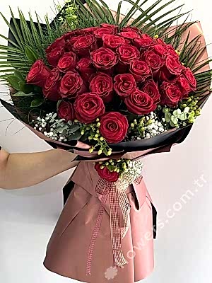 Deluxe 41 Red Rose Bouquet