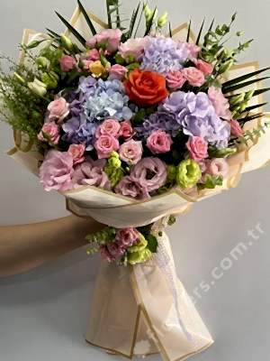 Deluxe Hydrangea Rose Bouquet