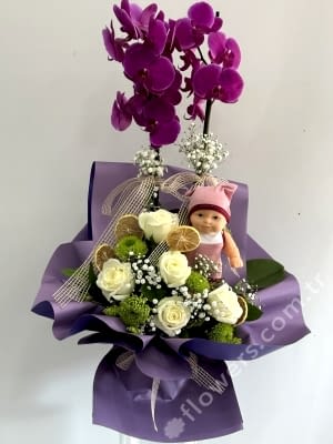 Welcome Baby Girl Arrangement