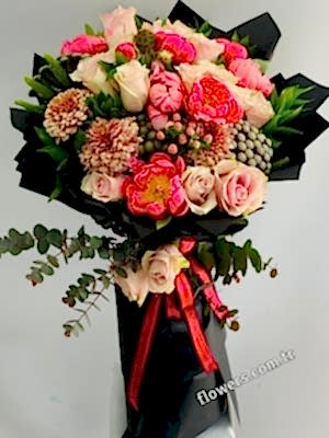 Mix Peony and Rose Bouquet