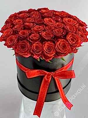 Perfect Red Roses In Box