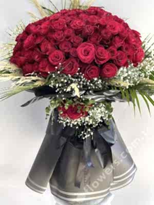 101 Red Roses Polished Bouquet
